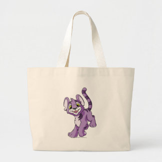 Kougra Purple Large Tote Bag