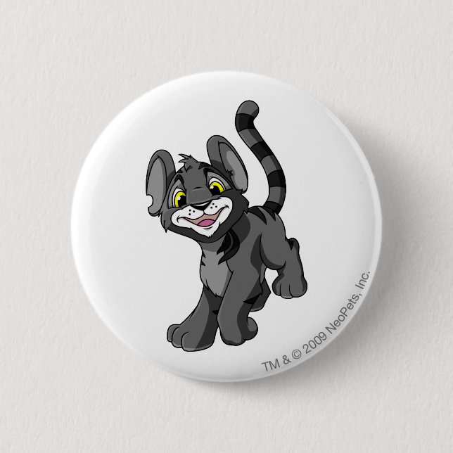 Kougra Shadow 6 Cm Round Badge (Front)