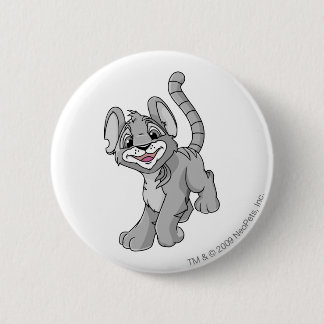 Kougra Silver 6 Cm Round Badge