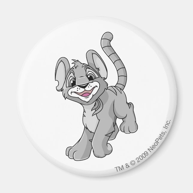 Kougra Silver Magnet (Front)