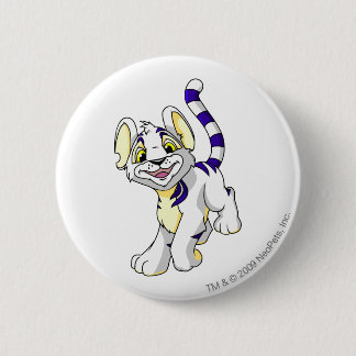 Kougra White 6 Cm Round Badge