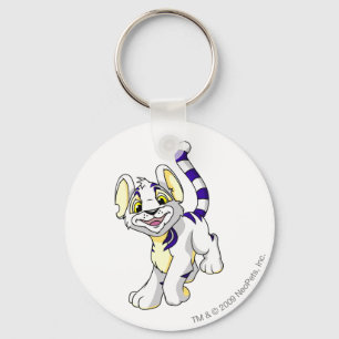Kougra White Key Ring