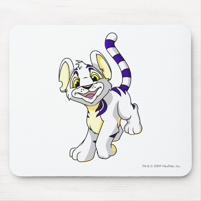 Kougra White Mouse Mat (Front)