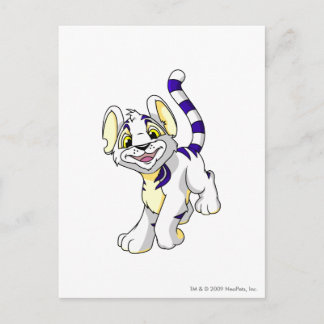 Kougra White Postcard