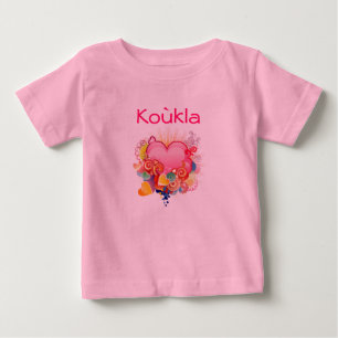 Koukla Retro-Heart-Design Baby T-Shirt