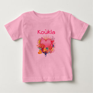Koukla Retro-Heart-Design Baby T-Shirt