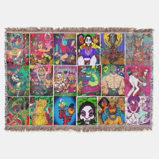 Kousin Freaky Multiple Design Throw Blanket