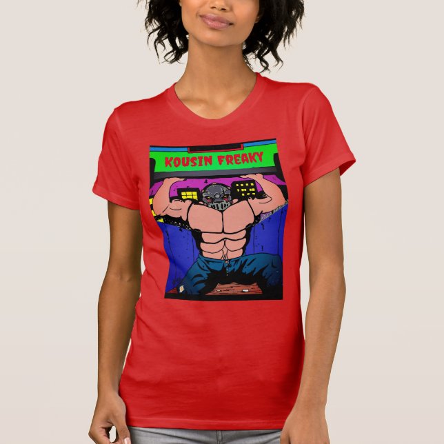 Kousin Freaky Tiny getting mad T-Shirt (Front)