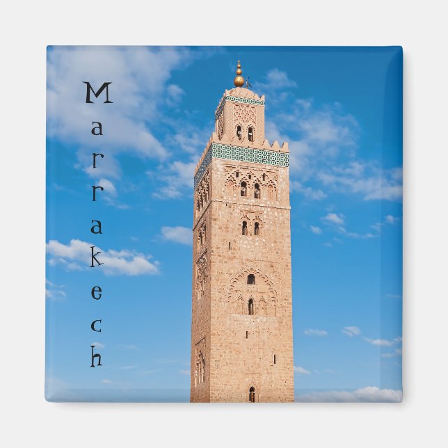 Koutoubia Mosque - Marrakech, Morocco Magnet (Front)