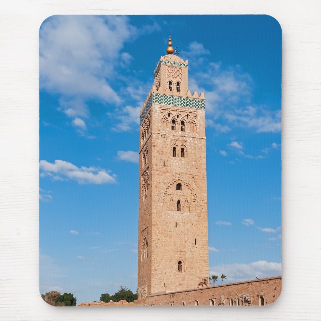 Koutoubia Mosque - Marrakech, Morocco Mouse Mat (Front)