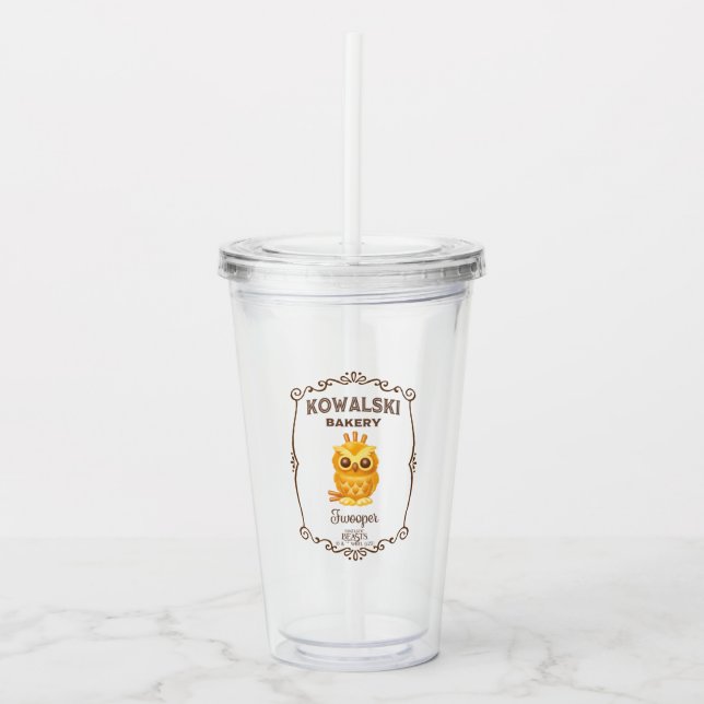 Kowalski Bakery Fwooper Acrylic Tumbler (Front)