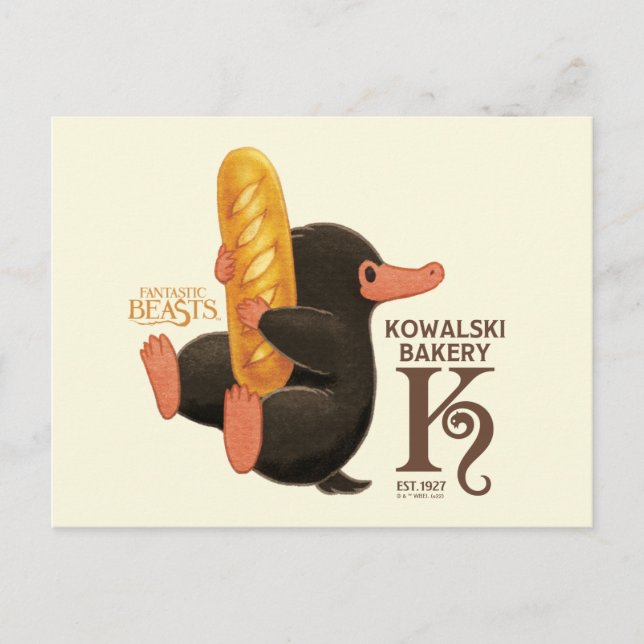 Kowalski Bakery - Niffler With Bread Postcard (Front)