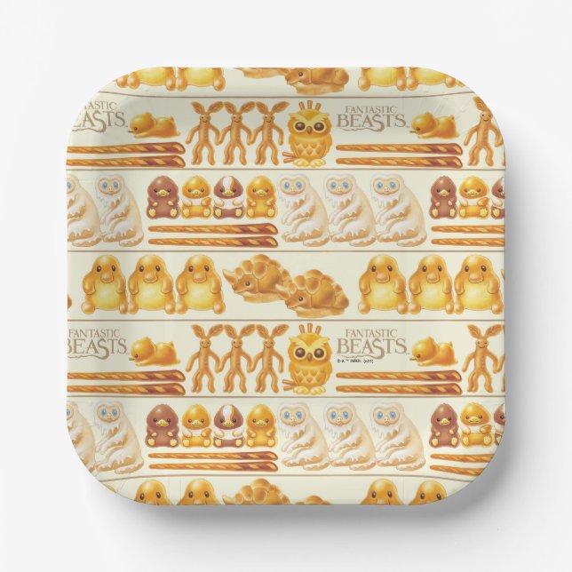 Kowalski Bakery Rows of Treats Pattern Paper Plate (Front)