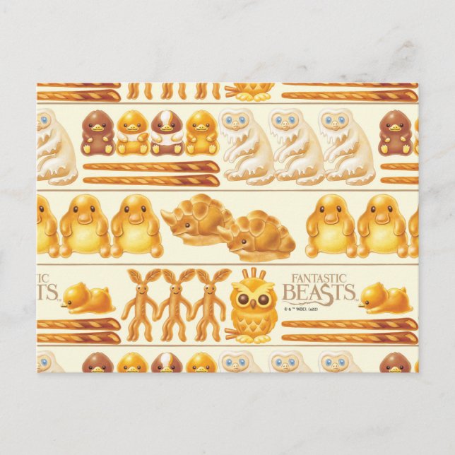 Kowalski Bakery Rows of Treats Pattern Postcard (Front)