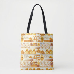 Kowalski Bakery Rows of Treats Pattern Tote Bag