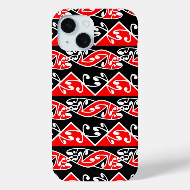 Kowhaiwhai Traditional Maori Koru Pattern Case-Mate iPhone Case (Back)