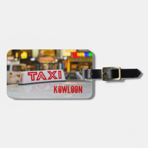 Kowloon Taxi in Urban Hong Kong Luggage Tag