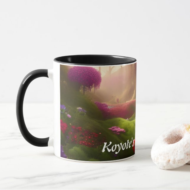 Koyote's Morning Tea Personalised Customisable Mug (With Donut)