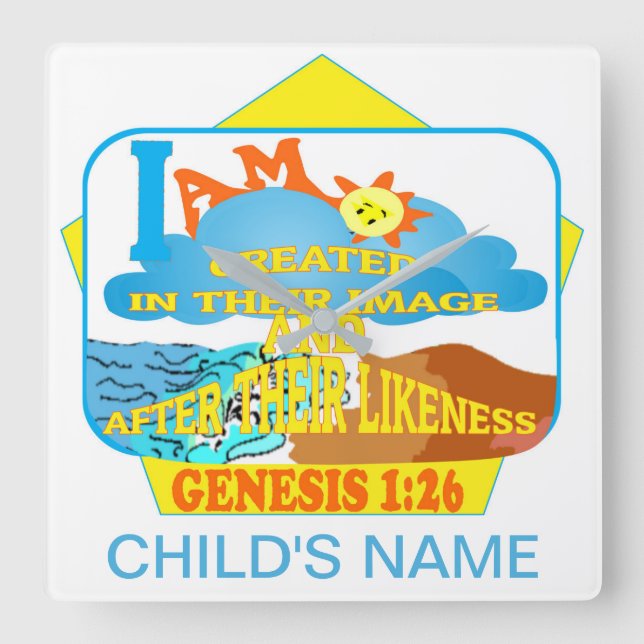 KOZ Wall Clock -Created In Their Image Eng (Front)