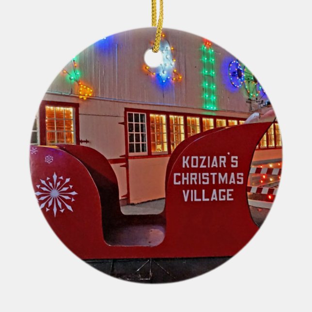 Kozier Christmas Village Ornament (Front)