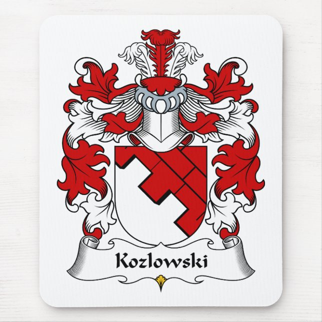 Kozlowski Family Crest Mouse Mat (Front)