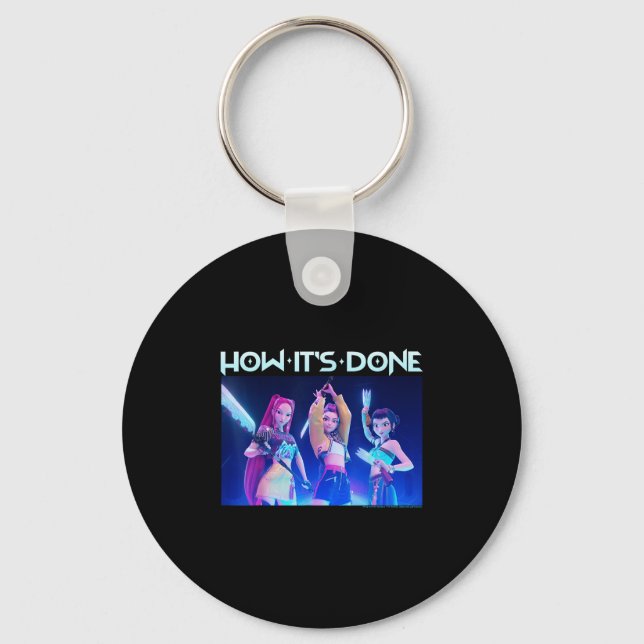 Kp Demon Hunters Halloween How It's Done Huntrix G Key Ring (Front)
