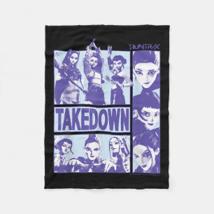 Kp Demon Hunters Halloween Huntrix Takedown Panel Fleece Blanket