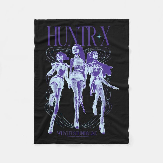 Kp Demon Hunters Halloween Huntrix What It Sounds  Fleece Blanket (Front)