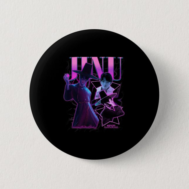Kp Demon Hunters Halloween Jinu Showcase Y2k Style 6 Cm Round Badge (Front)
