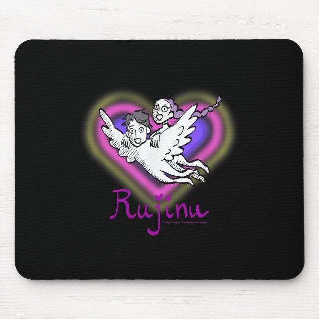 Kp Demon Hunters Halloween Rujino Chip Jinu And Ru Mouse Mat (Front)