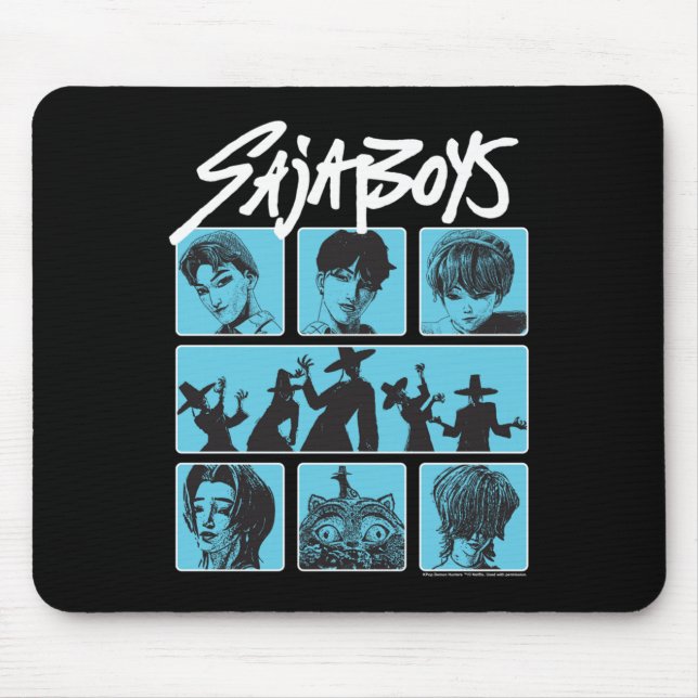 Kp Demon Hunters Halloween Saja Boys Demon Group S Mouse Mat (Front)
