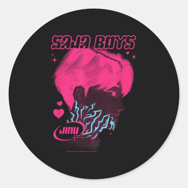 Kp Demon Hunters Halloween Saja Boys Jinu Demon Ma Classic Round Sticker (Front)