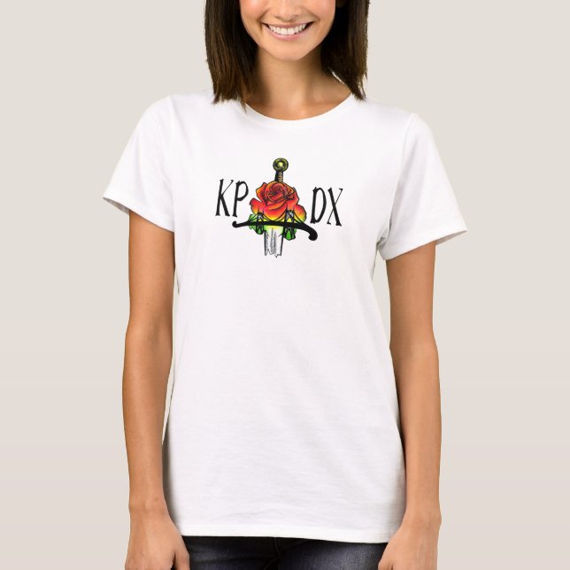 KPDX Women's T-Shirt White (Front)