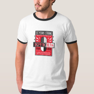 KPFK 55th Anniversary Ringer Shirt