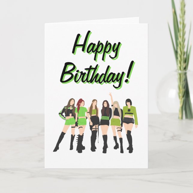 Kpop Birthday Card (Front)