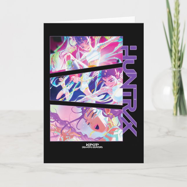 Kpop Demon Hunters Anime Girl Aesthetic Manga Pane Card (Front)