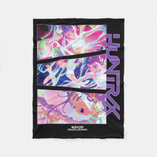 Kpop Demon Hunters Anime Girl Aesthetic Manga Pane Fleece Blanket