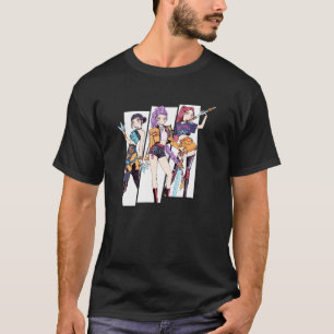 Kpop Demon Hunters Halloween Huntrix Manhwa Style  T-Shirt