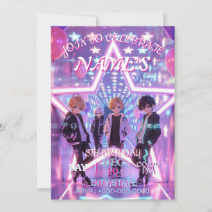 KPOP Demon Hunters Inspired Invitation