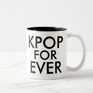 Kpop Forever Music Fan Gift Two-Tone Coffee Mug