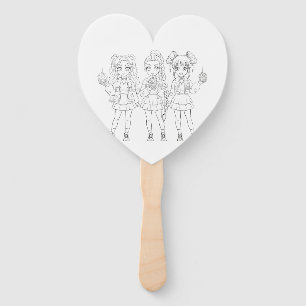 KPOP Girl Group Birthday Colour the Fan Favour