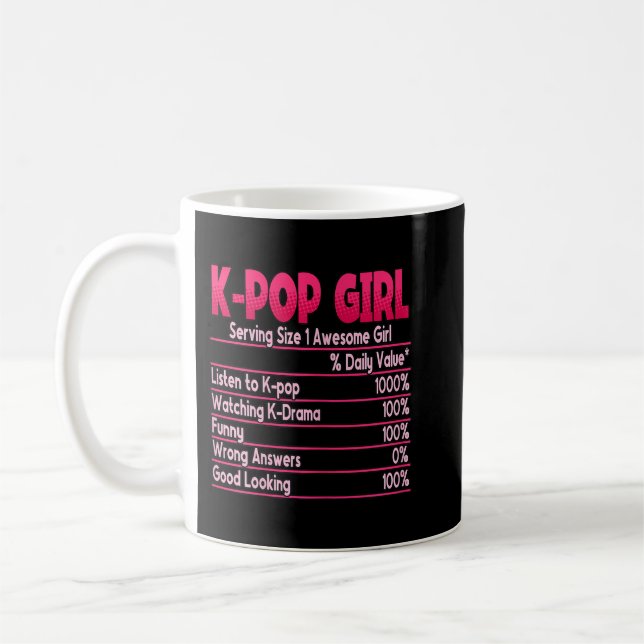Kpop Girl Korean Pop Music Kpop  Coffee Mug (Left)