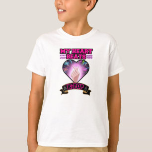KPop Heart Korea Flag Snap Hand Music Symbol T-Shirt