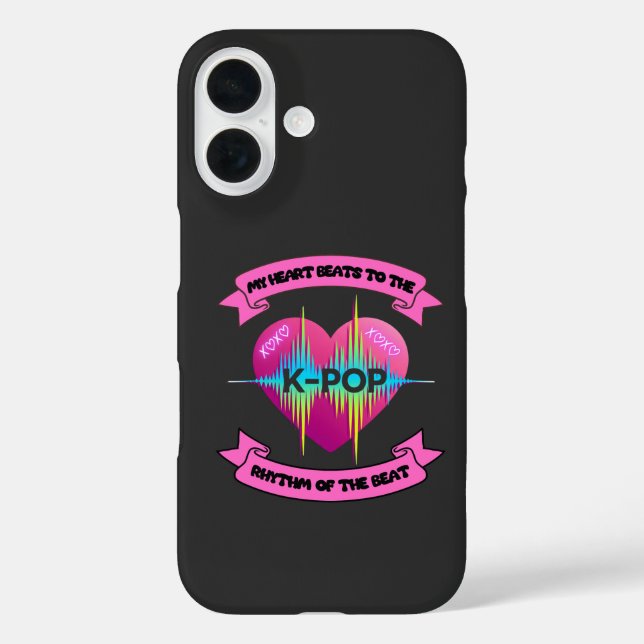 KPop Heart Sound Rhythm Music Beat Fan Design Case-Mate iPhone Case (Back)