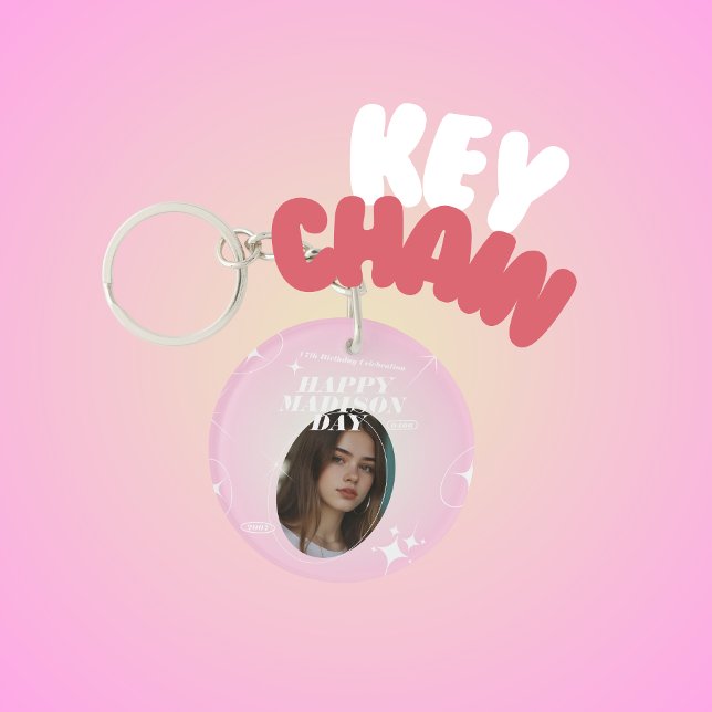 Kpop Idol Birthday Fancafe Style  Key Ring (Creator Uploaded)