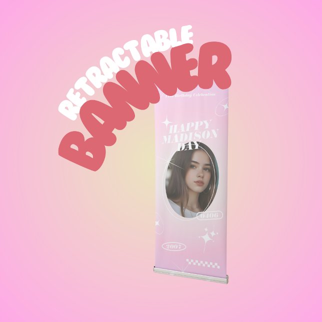 Kpop Idol Birthday Fancafe Style  Retractable Banner (Creator Uploaded)