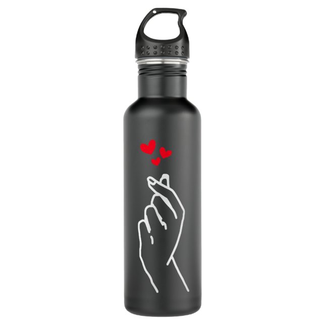 Kpop Korean Drama Merchandise K-pop Heart Merch Kd 710 Ml Water Bottle (Front)