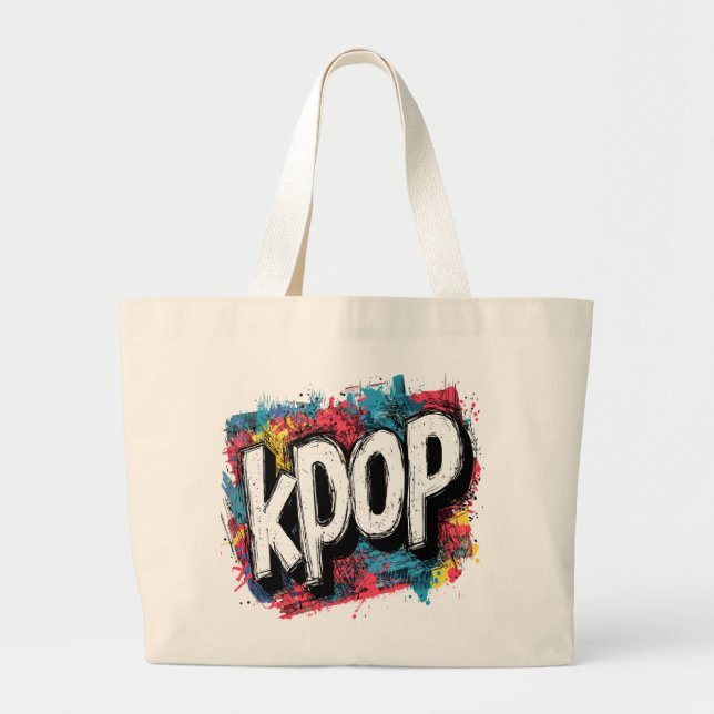 “KPOP” LARGE TOTE BAG (Front)