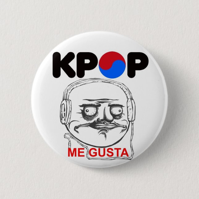 KPop Me gusta Meme, i like 6 Cm Round Badge (Front)