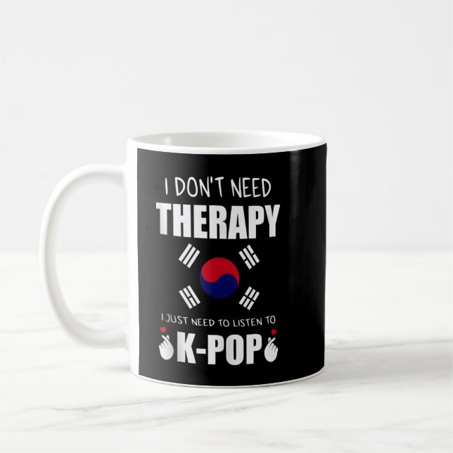 Kpop Merchandise South Korea Korean Pop Gift Pullo Coffee Mug (Left)